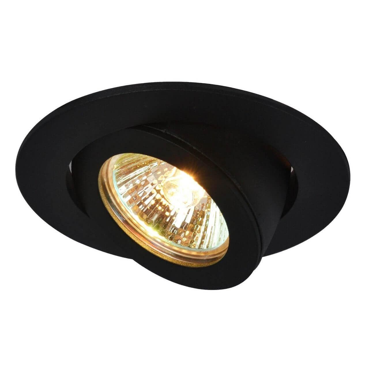 Arte Lamp Accento Черный Светильник точечный встаиваемый 1x50W 1xGU10; 1xG5,3 A4009PL-1BK — миниатюра 1