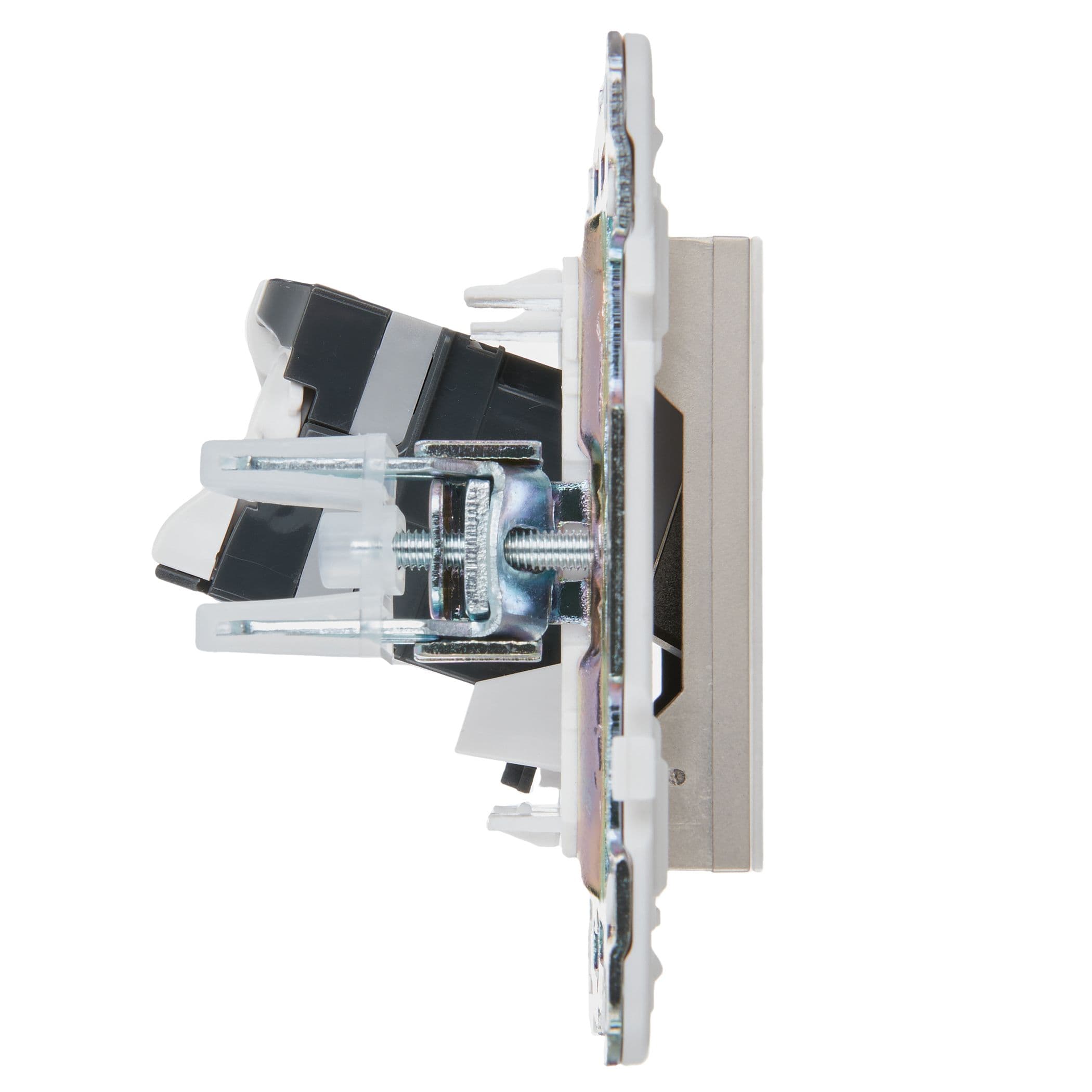 IEK SKANDY Шампань Розетка компьютерная RJ45 кат.5E SK-K01Sh — миниатюра 4