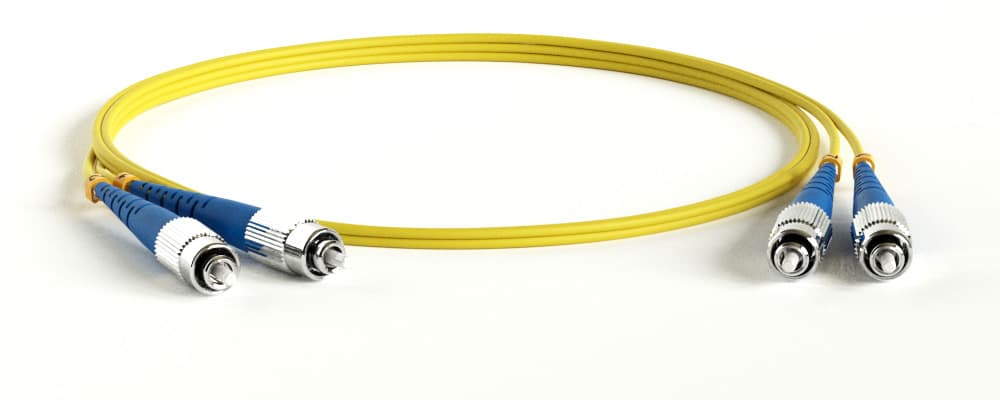 Hyperline FC-D2-9-FC/UR-FC/UR-H-1M-LSZH-YL Патч-корд волоконно-оптический (шнур) SM 9/125 (OS2), FC/UPC-FC/UPC, 2.0 мм, duplex, LSZH, 1 м 238581