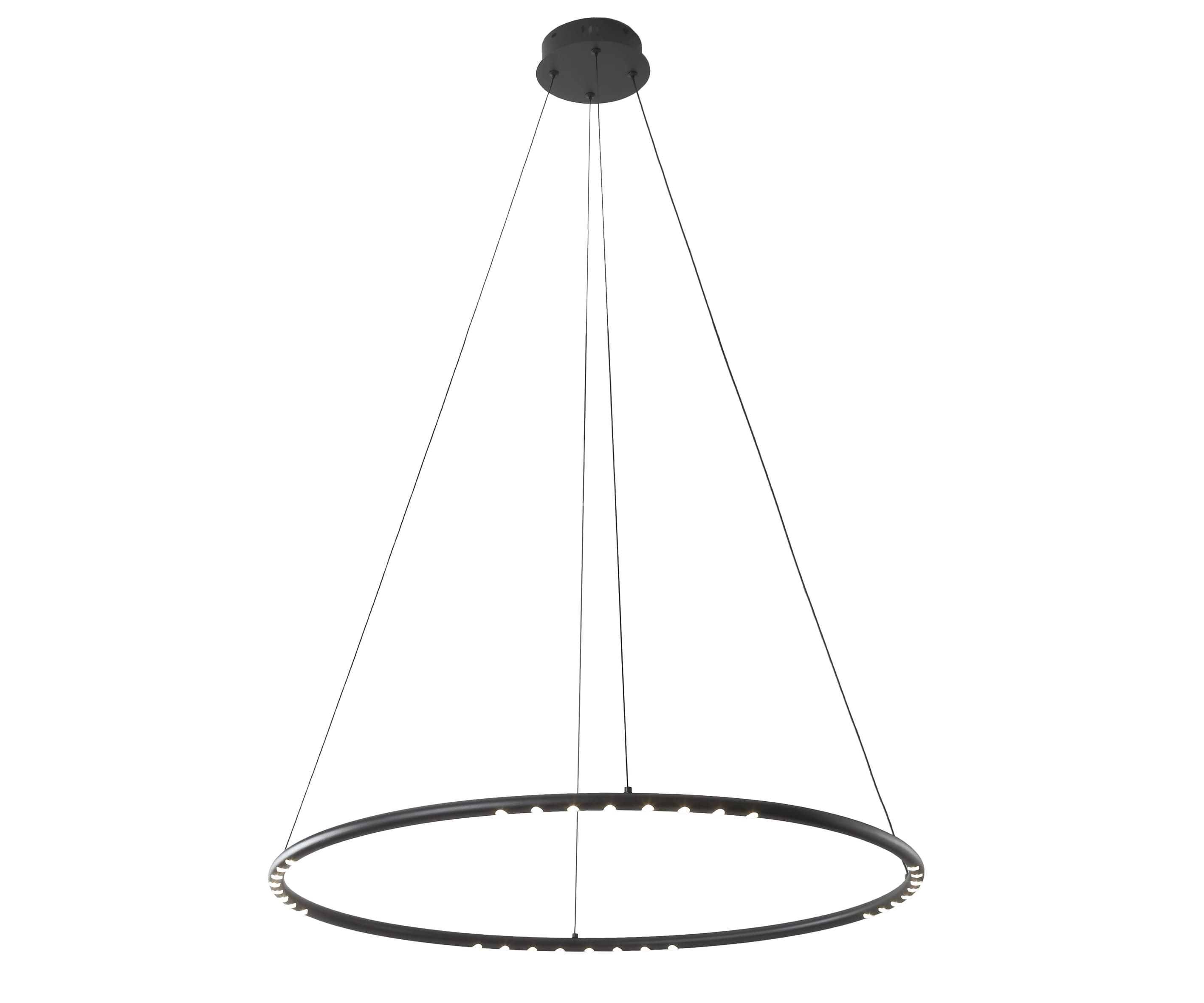 Kink Light 08557-80,19 Подвес диммируемый Магни черный d80 h200 Led 35W (4000K) с пультом ДУ