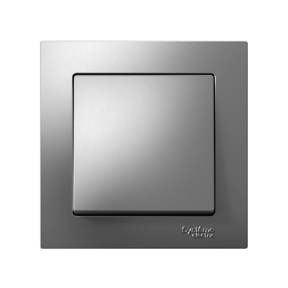 Systeme Electric AtlasDesign Сталь Выключатель 1-клавишный, сх.1, 10АХ, в сборе, быстрозажим. клем. — миниатюра 4