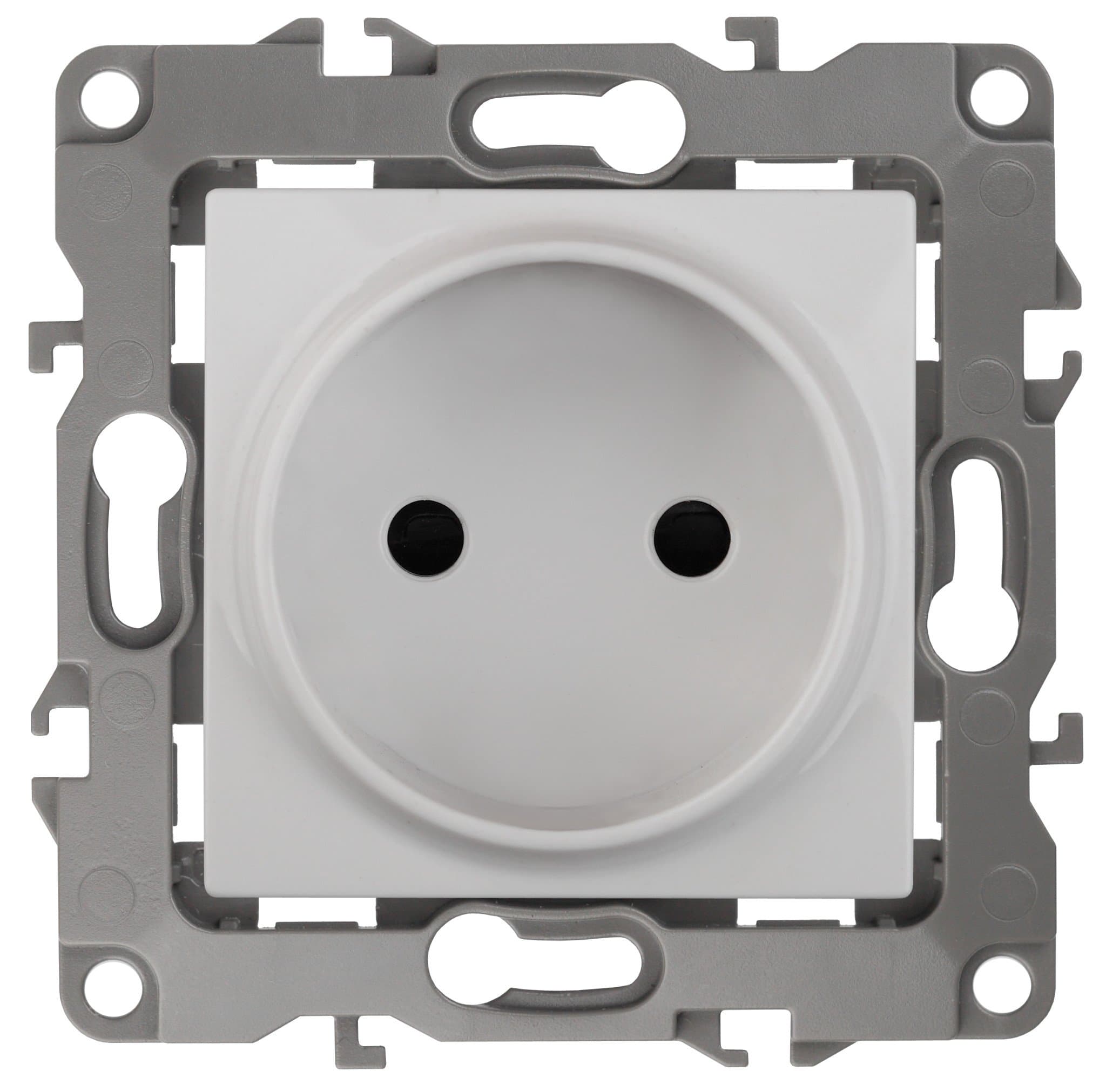 ЭРА 12-2105-01 Розетка 2P, 16A-250В, IP20, 12, Белый
