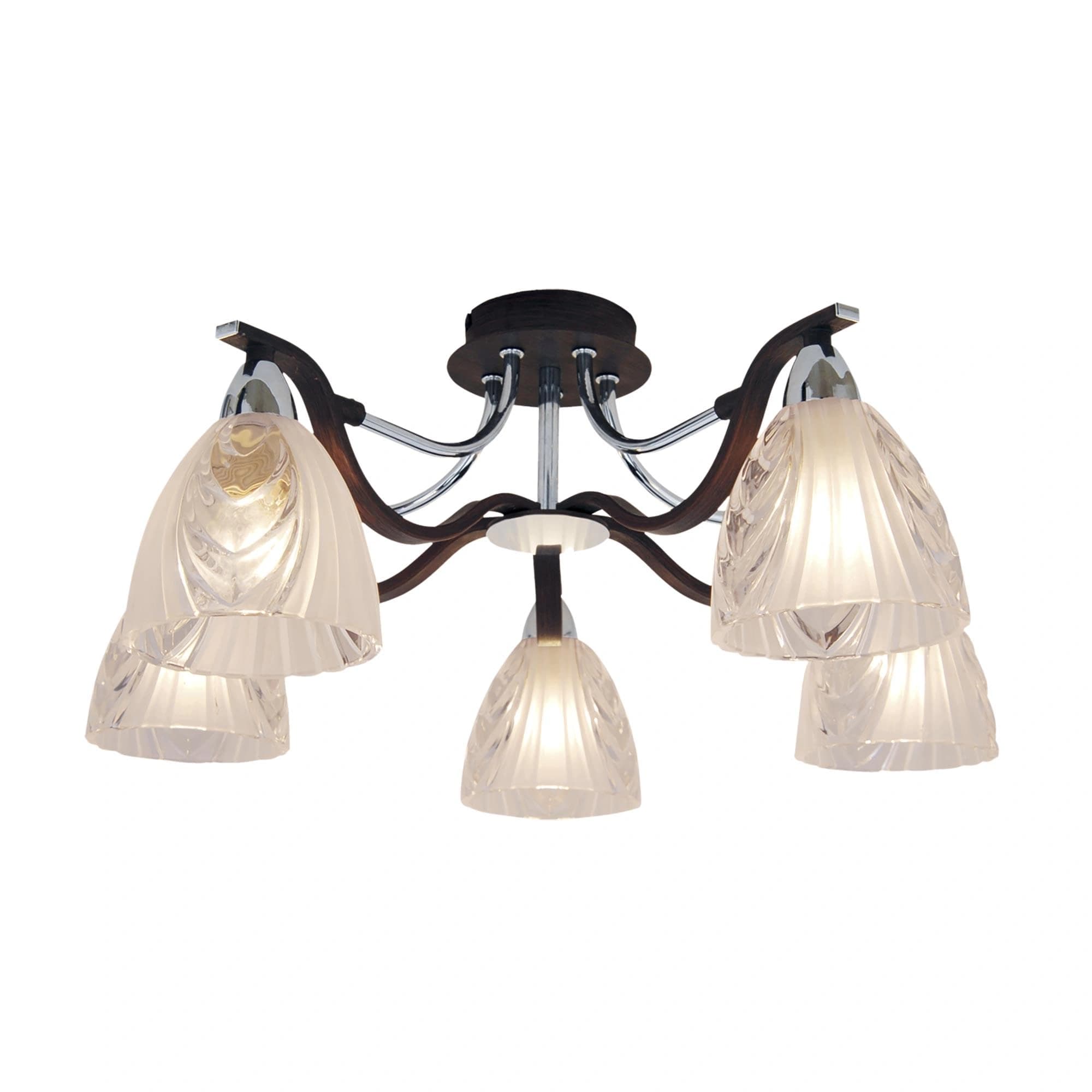 Citilux CL144151 Симона Венге+Хром Свет-к Люстра — миниатюра 1