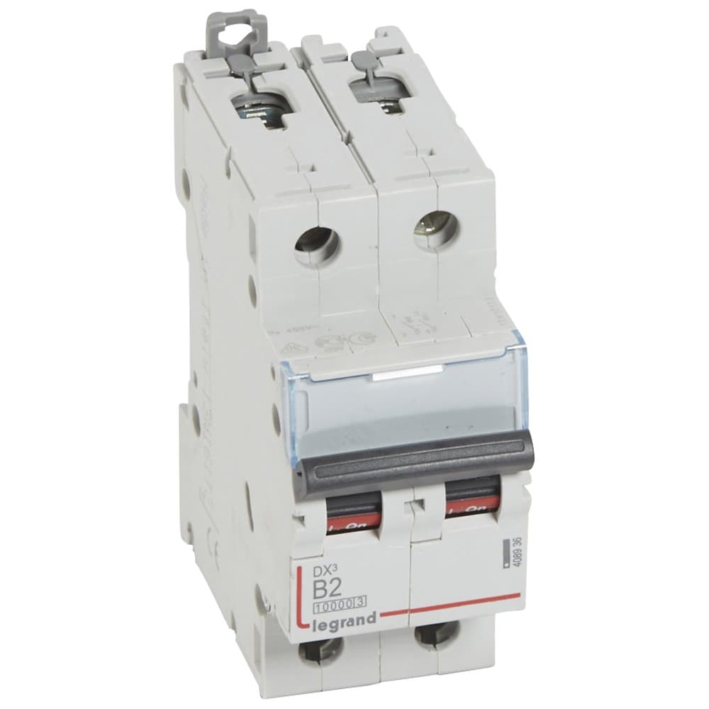 Legrand DX3 Автоматический выключатель 2P 2A (B) 10kA/16kA 408936 — миниатюра 1