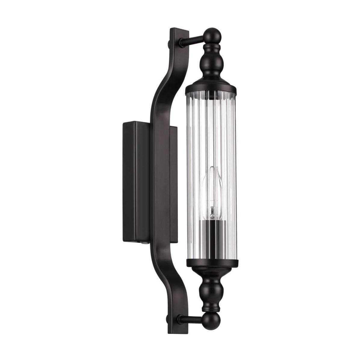 Odeon Light 4941/1W DROPS ODL22 553 черный/прозрачный/стекло Настенный светильн. E14 1*40W IP44 TOLERO — миниатюра 1