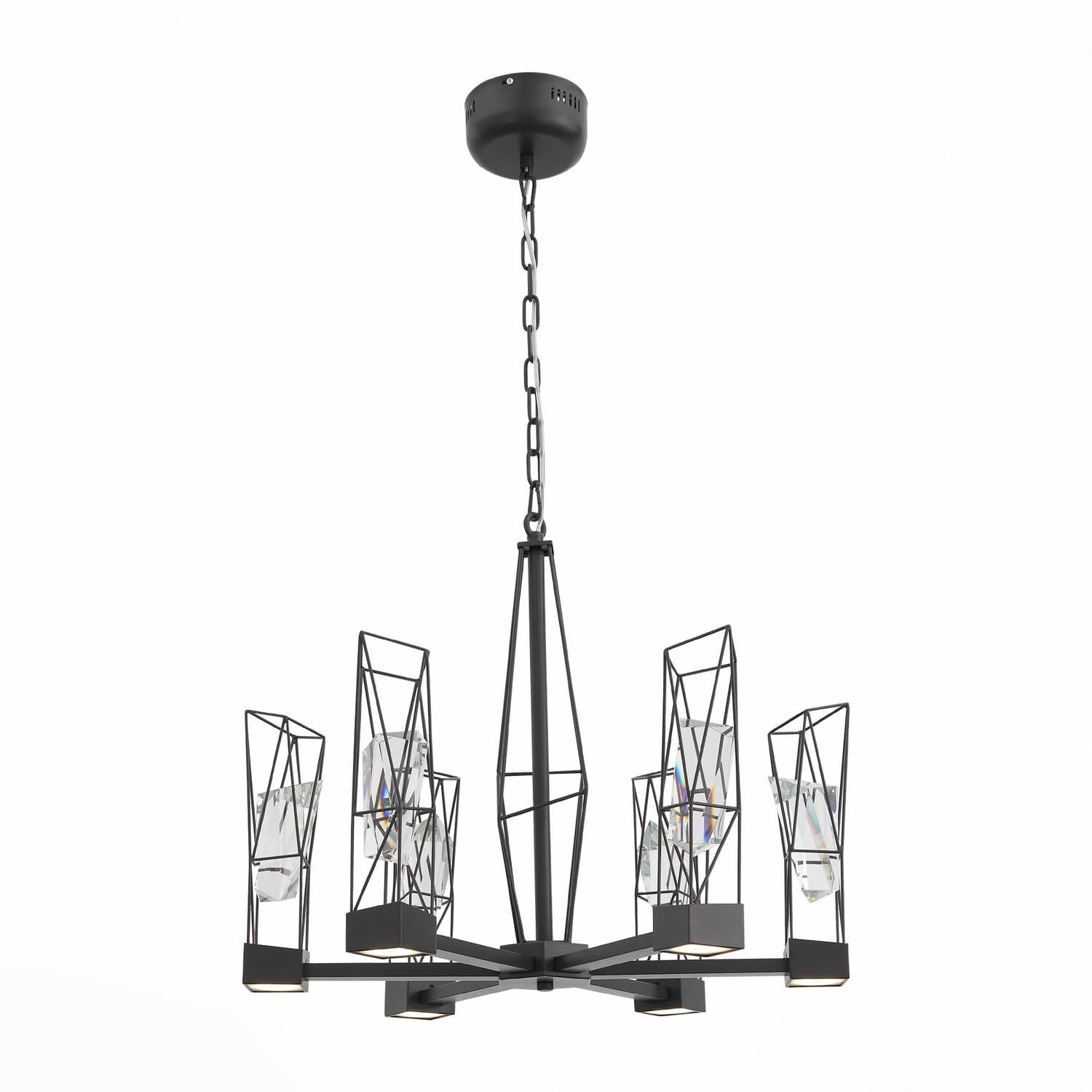 ST LUCE SL815.303.06 Люстра подвесная Серый графит/Серый графит, Прозрачный LED 6*8W — миниатюра 1