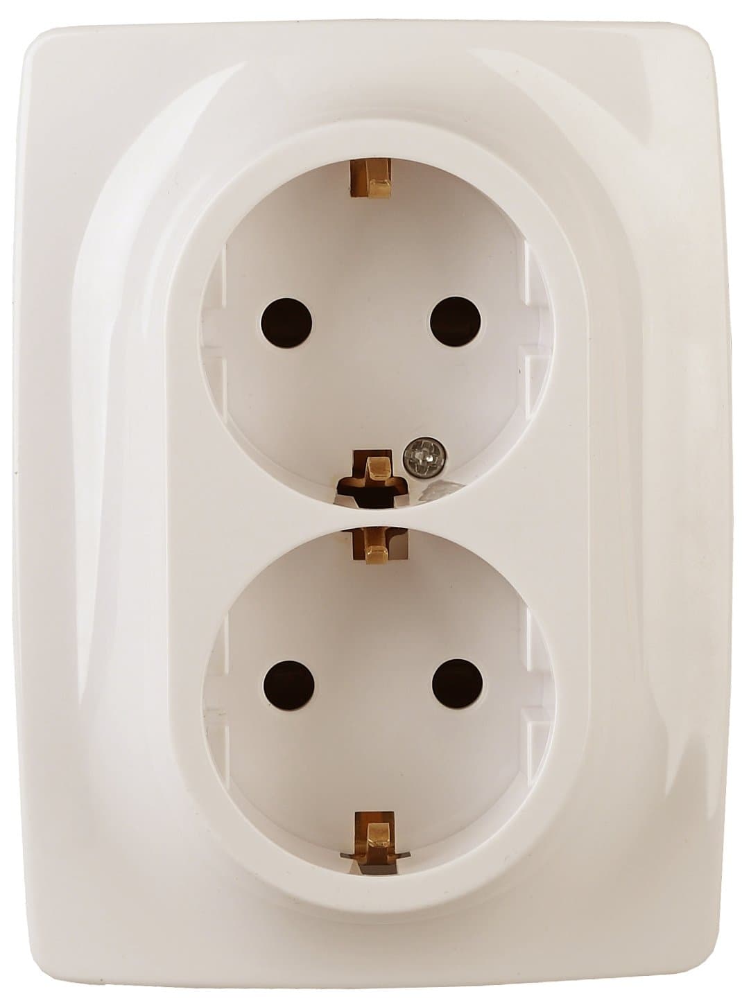 ЭРА 12-2116-02 Розетка 2X2P+E Schuko, 16A-250В, IP20, винт, 12, Слоновая кость