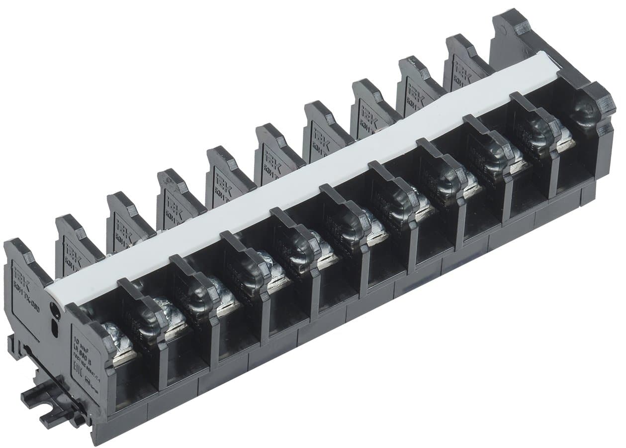 Клеммная колодка 206мм 10 4-10мм² 60А 660В черный IEK (ИЭК)