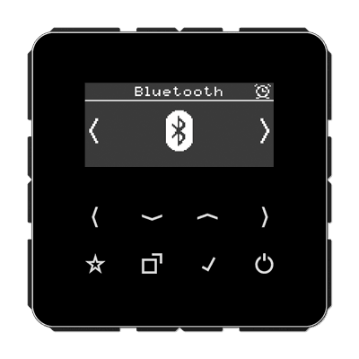 JUNG Цифровое радио DAB + с поддержкой Bluetooth, чёрный DABCDBTSW