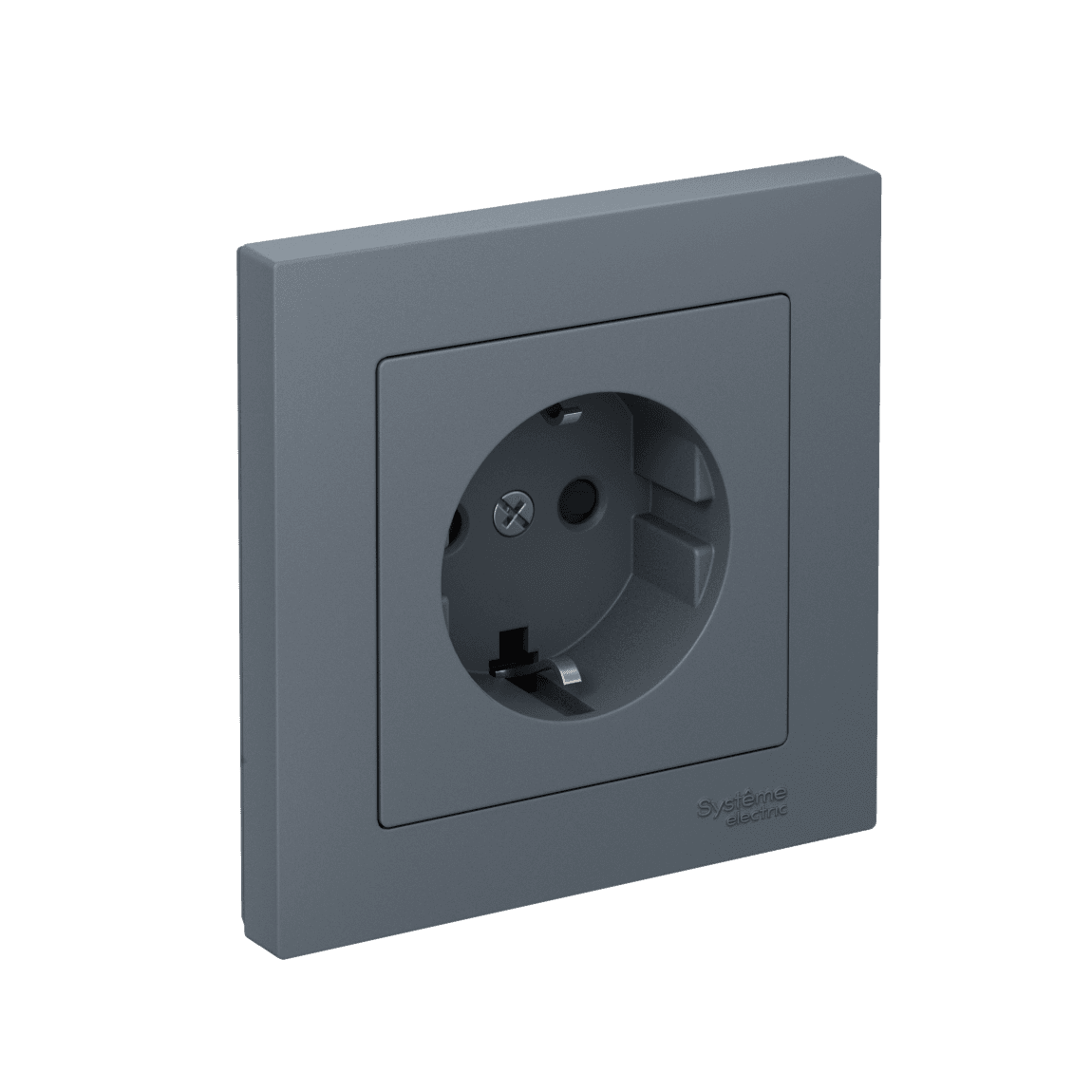 Systeme Electric AtlasDesign Грифель Розетка с заземлением со шторками, 16А, в сборе, быстрозажим. клем.