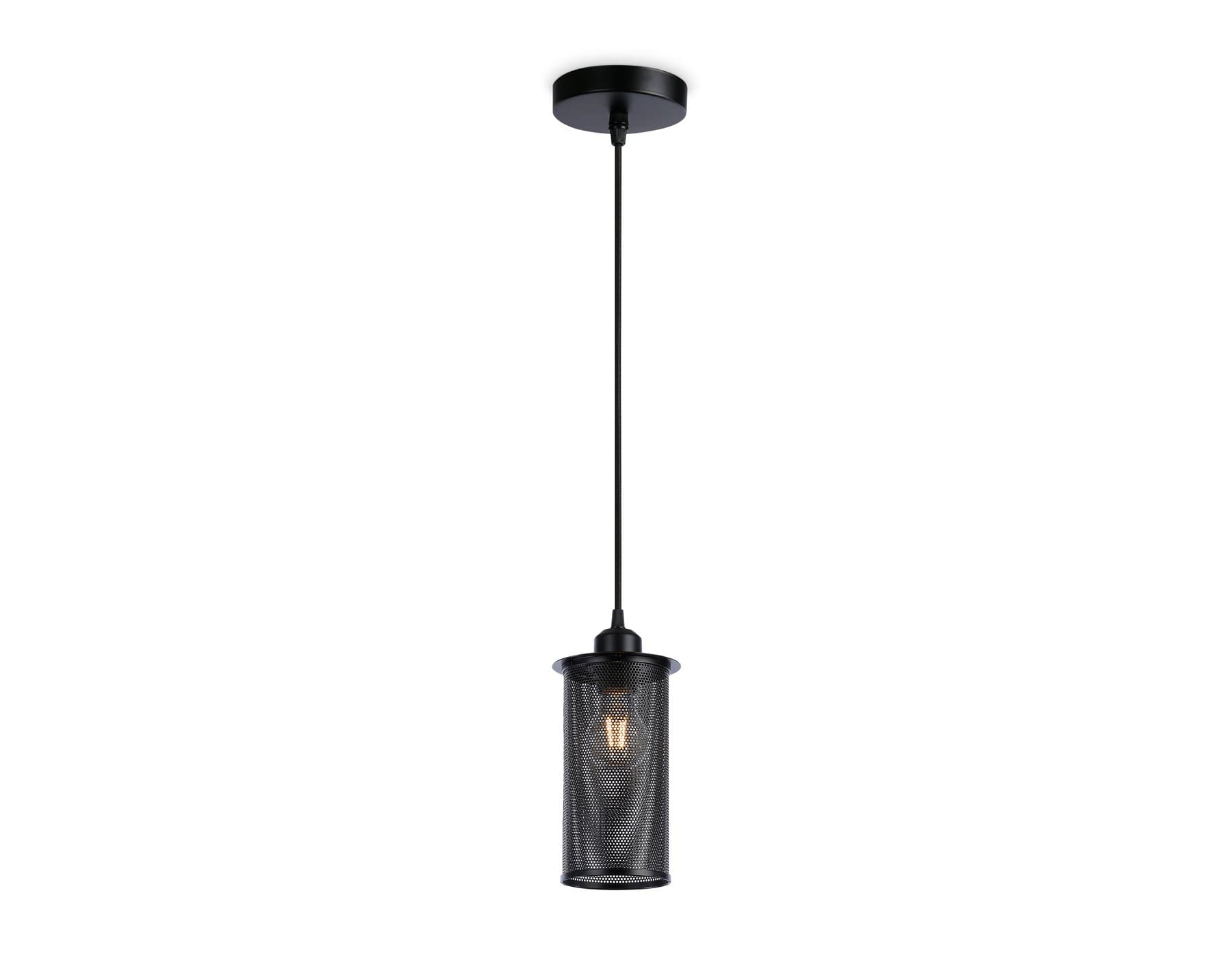 Ambrella Подвесной светильник в стиле лофт TR8162 BK черный E27 max 40W D102*1055 — миниатюра 2