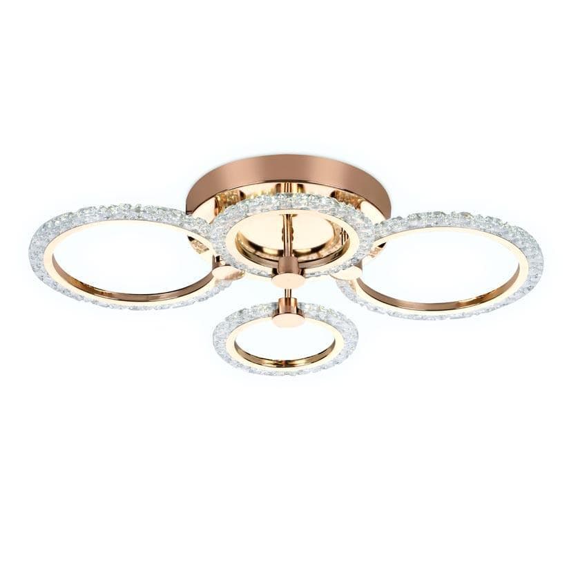 Ambrella Потолочный светодиодный светильник с пультом FA416/2+2 GD золото 60W 640*460*120 (ПДУ РАДИО 2.4G) — миниатюра 1