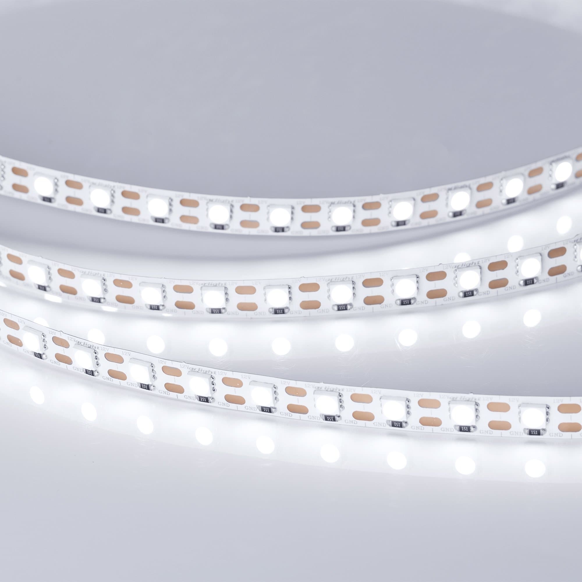 Arlight Светодиодная лента RT 2-5000 12V Cx1 White6000 2x (5060, 360 LED, LUX) (15.6 Вт/м, IP20) 011705(1) — миниатюра 4