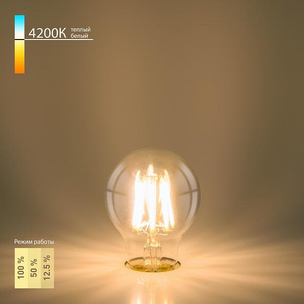 Elektrostandard Dimmable BL133 9W 4200K E27 (A60 прозрачный) Декоративная лампа a045170