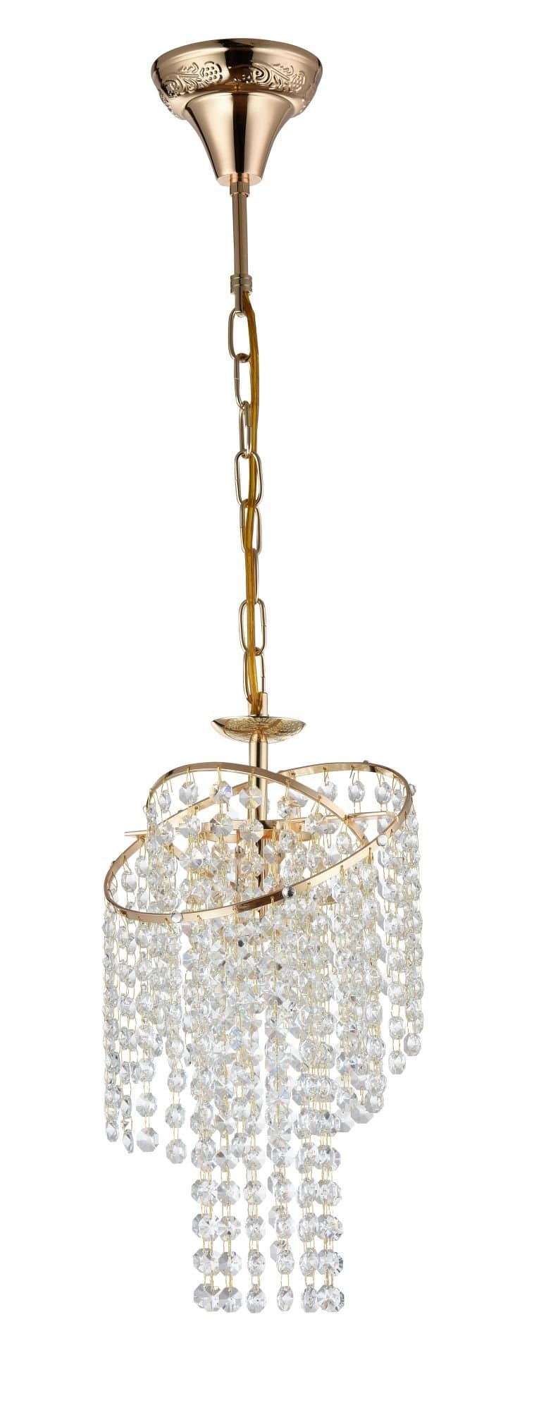 Freya Crystal Picolla Золото Подвесной светильник E14 40W FR1129-PL-01-G — миниатюра 2