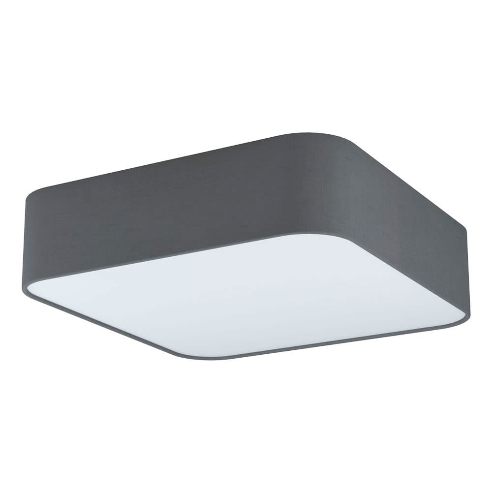 Eglo 99092 Светильник настенно-потолочный PASTERI SQUARE, 5x25W(E27), 575х575, сталь, бел/текстиль, пластик, серый