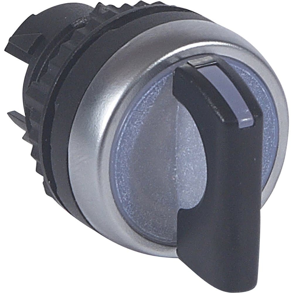 Legrand Osmoz Головка переключателя,подсв. Черн.ручк. 3П с фикс. 45°(1-0-2) 10-12-2 час. 024053