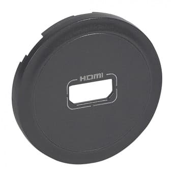 Legrand Celiane2 Графит Накладка розетки HDMI 067816 — миниатюра 2