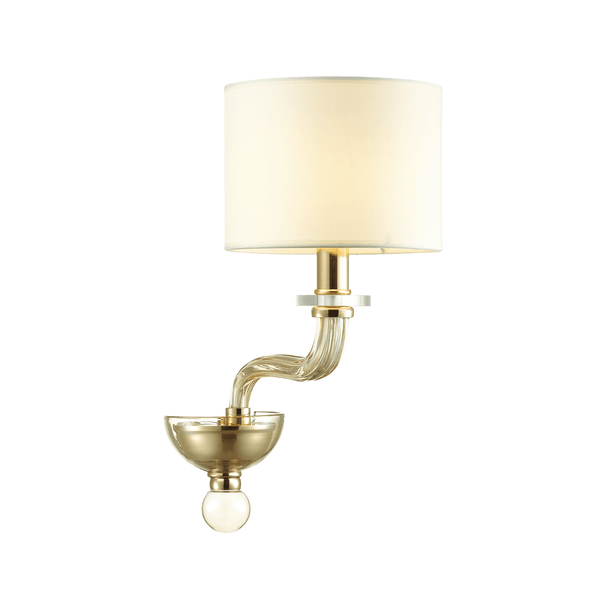 Odeon Light 4727/1W ODL20 283 золотой/стекло/кремовый Бра E14 1*40W 220V VOSTA — миниатюра 2