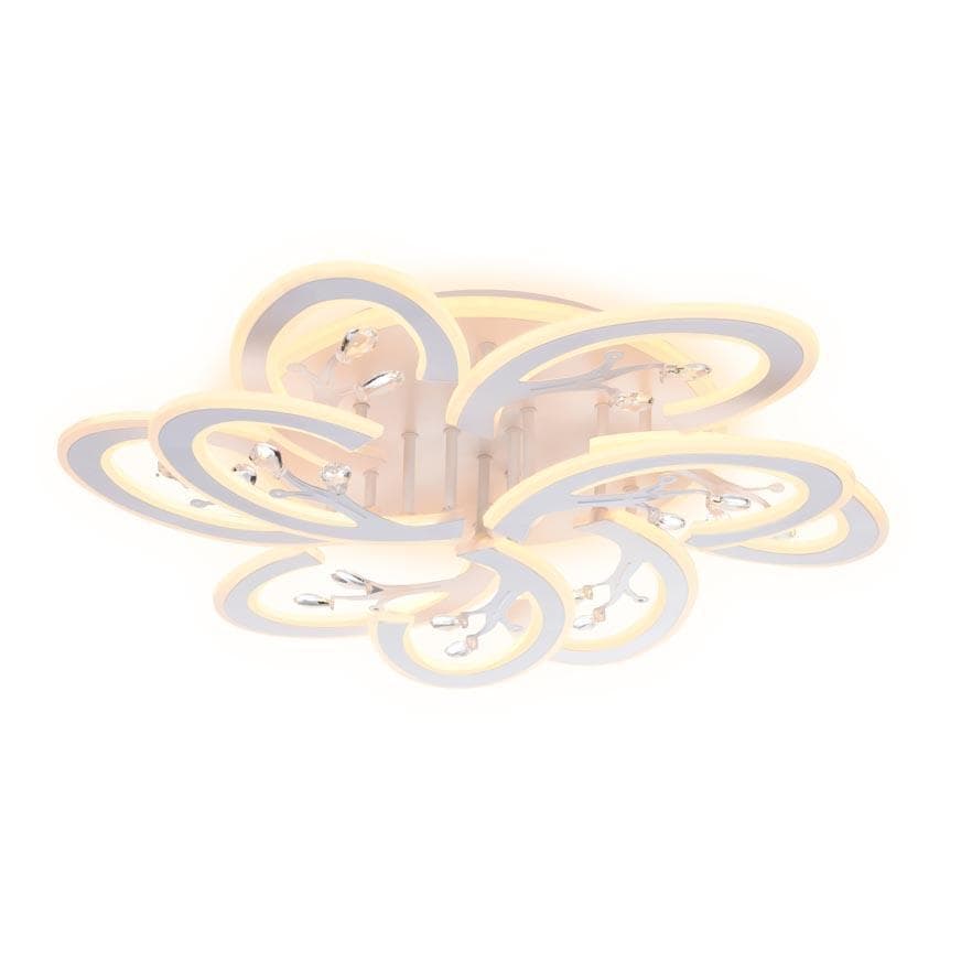 Ambrella Потолочный светодиодный светильник с пультом FA513/6+3 WH белый 216W 680*650*120 (ПДУ РАДИО 2.4G) — миниатюра 1