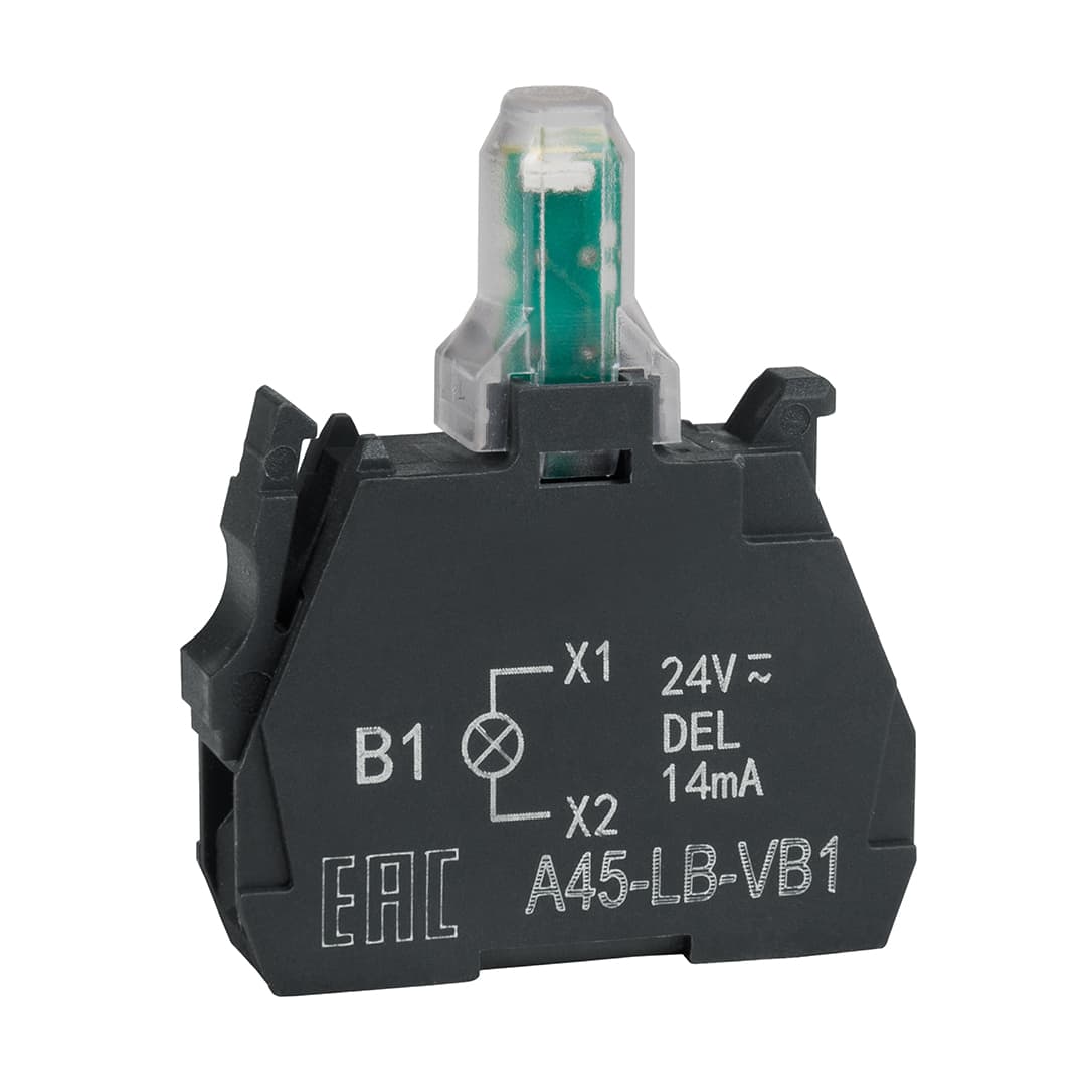 КЭАЗ Световой блок OptiSignal D22 A45-LB-VB1 белый 24VACDC ZBVB1
