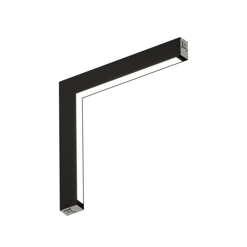 Denkirs DK8015-BK Угловой трековый светильник SMART LINEAR со светодиодом, L312*312, 220V, 18W, 3000-6000К, 120°, IP20, черный — миниатюра 3