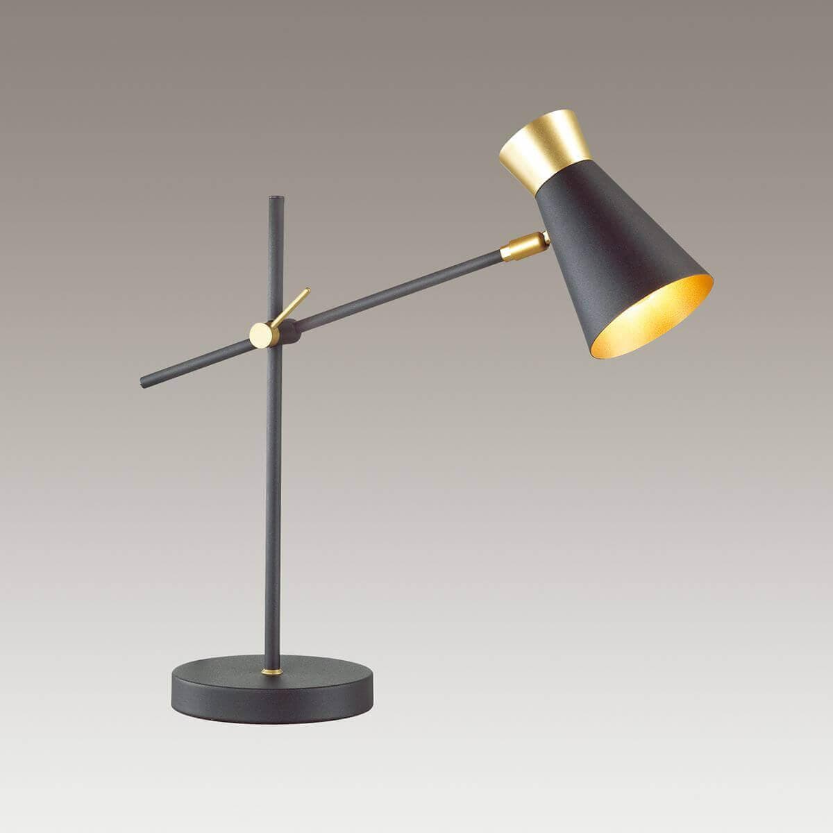 Lumion 3790/1T LN19 081 матовый черный, золотой Настольная лампа E14 1*40W 220V LIAM — миниатюра 4