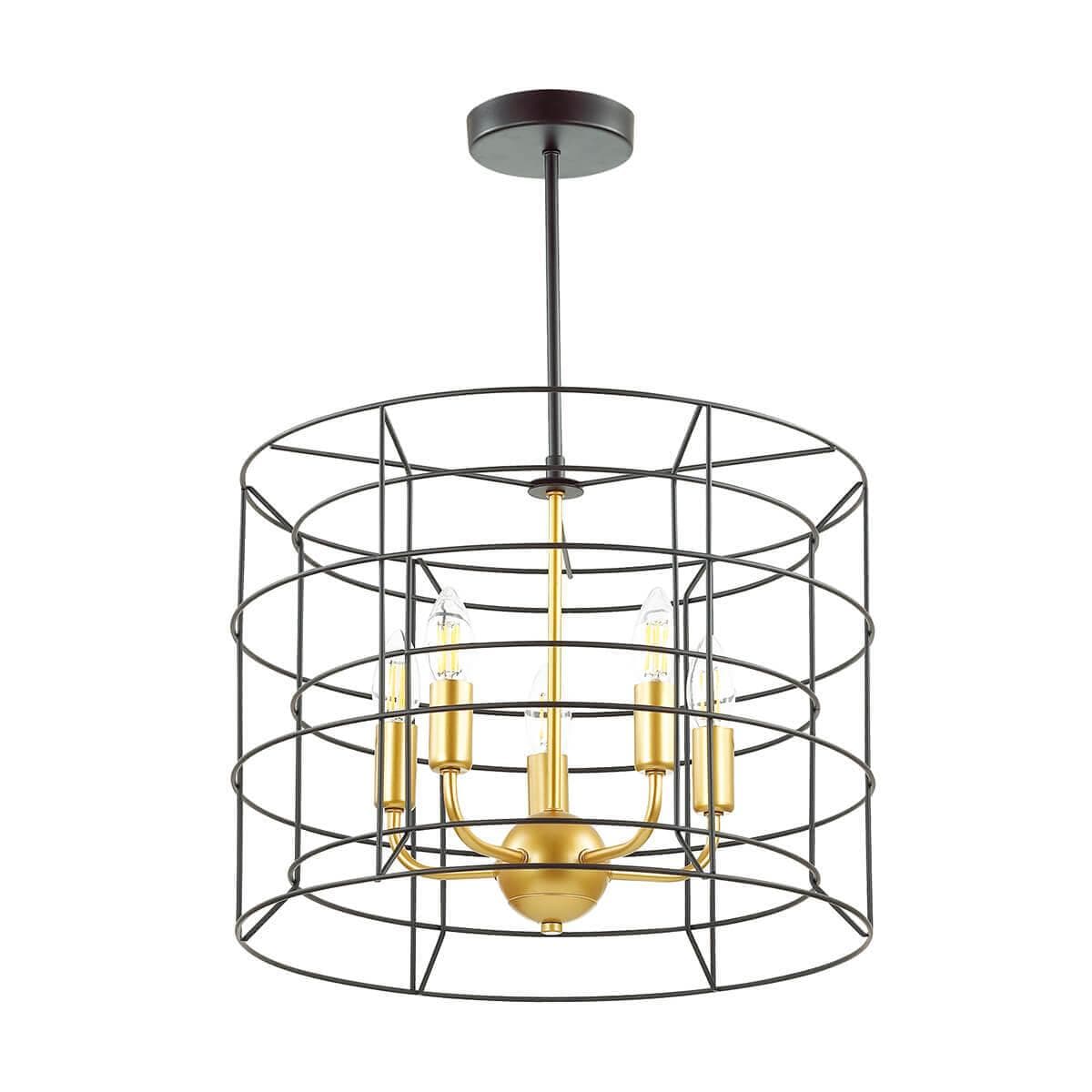 Lumion 4410/5 LN19 134 черный, золотой Люстра потолочная E14 5*40W 220V RUPERT — миниатюра 2