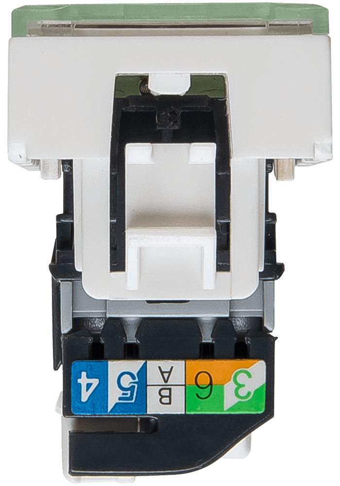 SPL Розетка RJ 45 Mosaic категория 5е UTP 1 модуль белая (076551 - SPL - 200006) — миниатюра 2