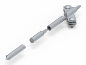 OSTEC Комплект заземления L-3000 быстрый монтаж D16, гор. цинк