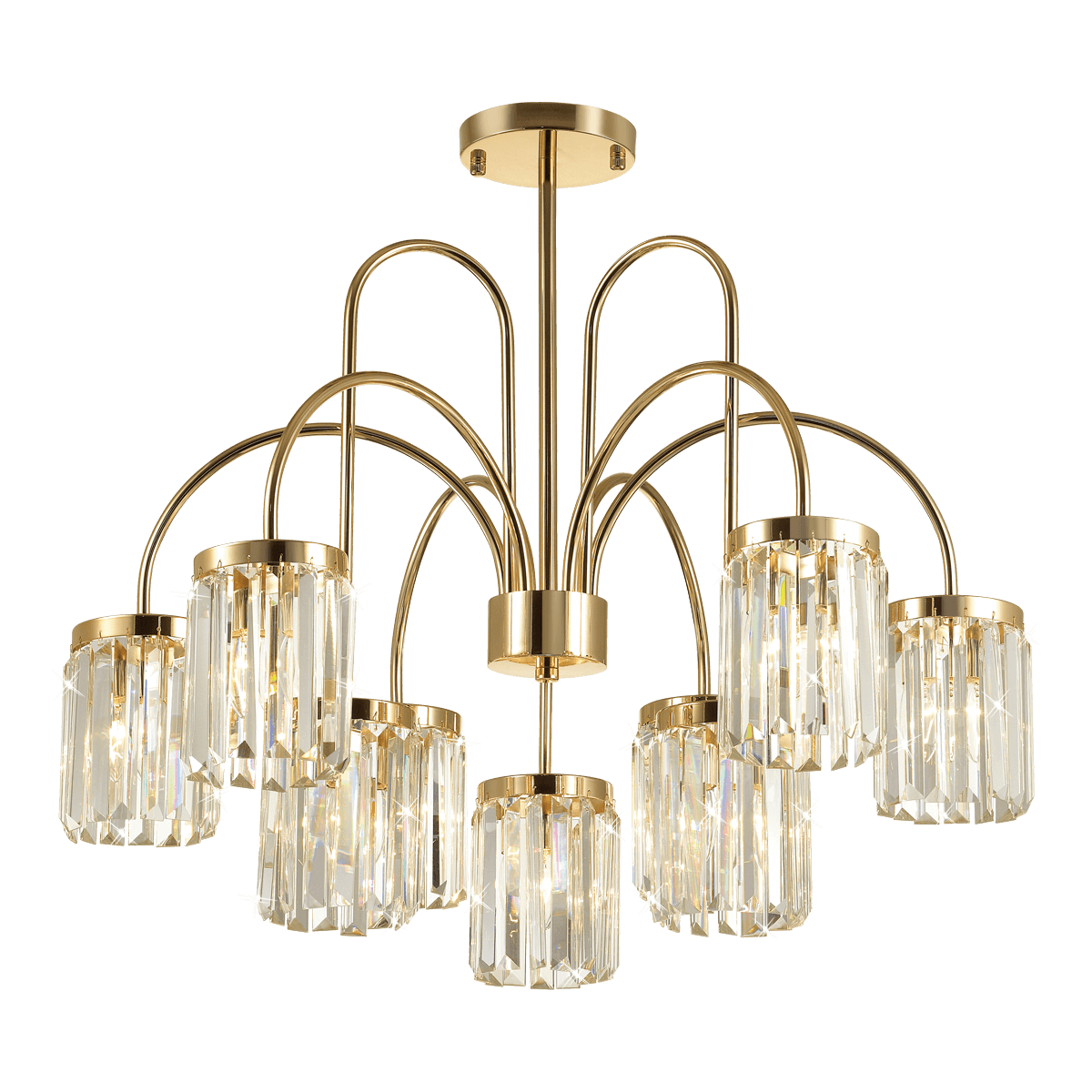 Odeon Light 4987/9C CLASSIC ODL22 449 золотой/хрусталь Люстра потолочная E14 9*40W VASSA — миниатюра 2