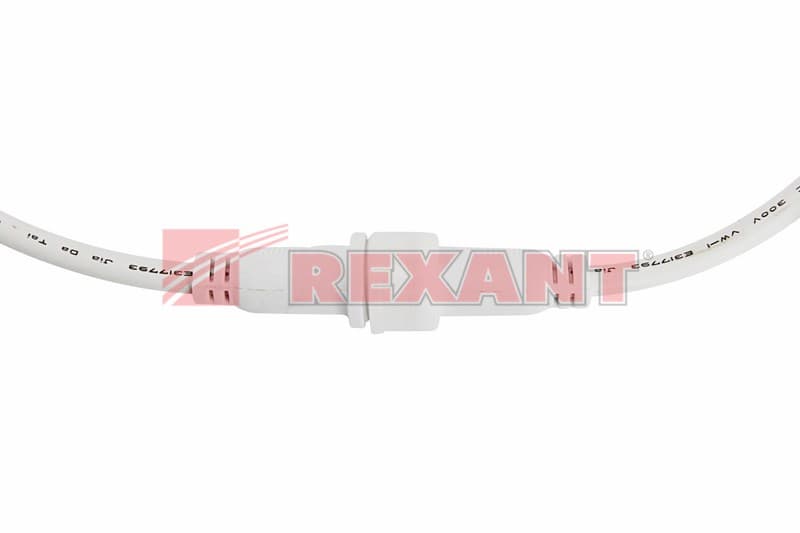 Соединительный кабель (4pin) герметичный (IP67) 4х0.75мм² 300V белый Rexant 11-9440 — миниатюра 3