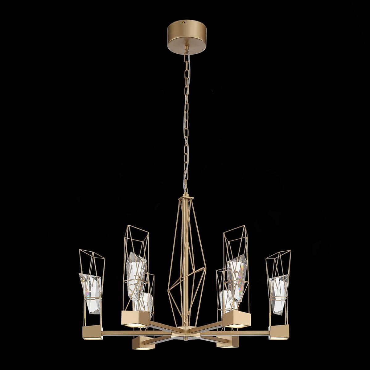 ST Luce SL815.203.06 Люстра подвесная Матовое золото/Матовое золото, Прозрачный LED 6*8W 4000K — миниатюра 3