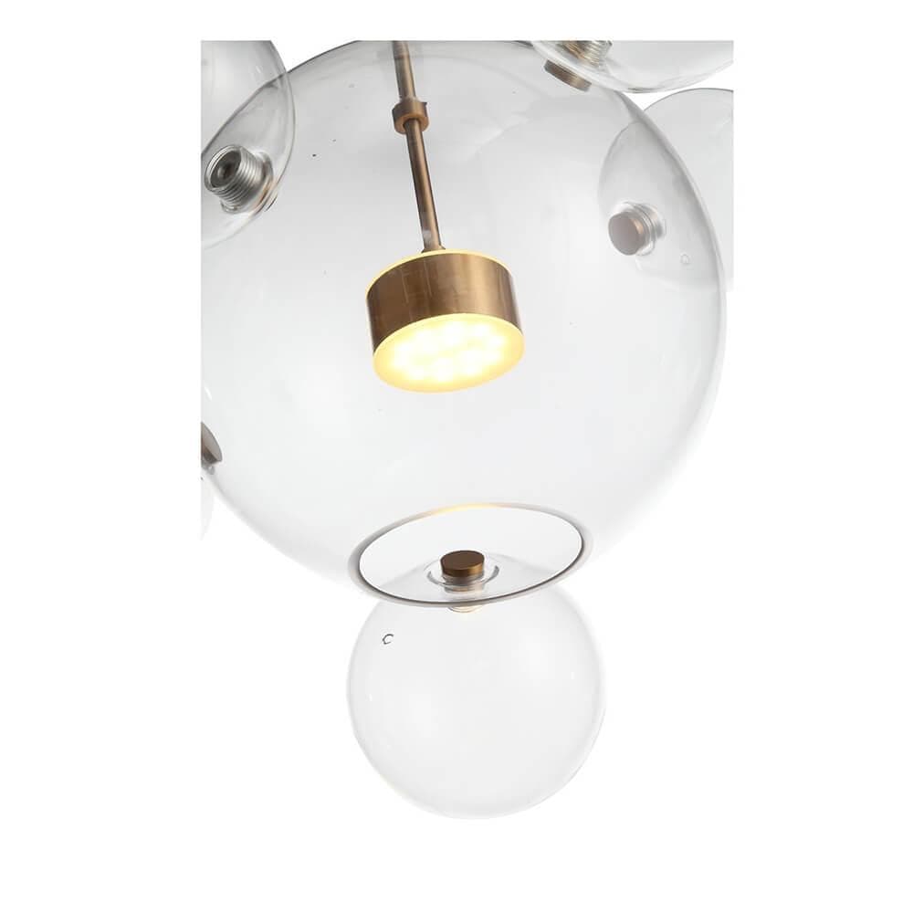ST Luce SL1133.213.01 Светильник подвесной Белый, Золото/Прозрачный LED 1*14W — миниатюра 2