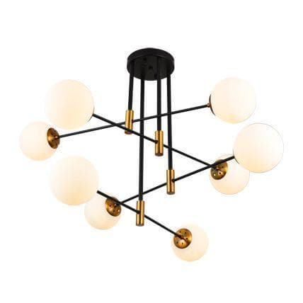 Kink Light 07605-8,20 Люстра Кайри черный/бронза d95 h37 E27 8*40W — миниатюра 1