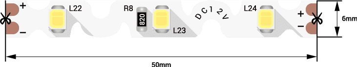 SWG Лента светодиодная стандарт 2835, 60 LED/м, 9 Вт/м, 12В , IP20, Цвет: Ультра холодный белый SWGFLEX860-9-CW