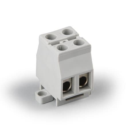 ENSTO Клеммный блок Compact 2-полюсный с защитой проводов, Cu 16 мм², 750 В KR10021