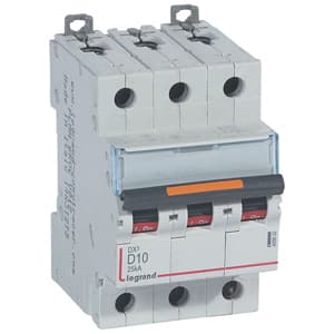 Legrand DX3 Автоматический выключатель 3P 10A (D) 25кА 409832 — миниатюра 2