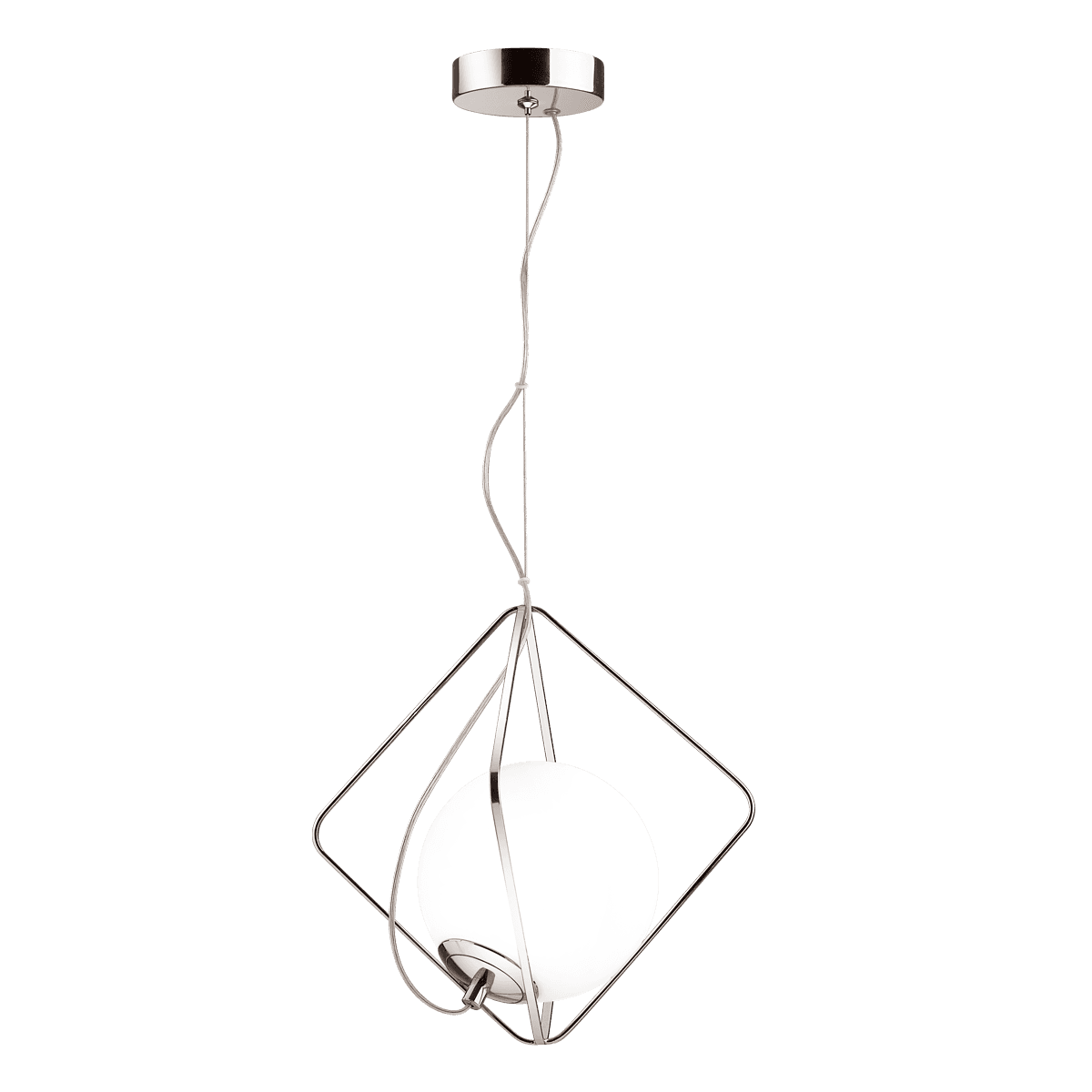 Odeon Light 4764/1 ODL21 белый/хром Подвес E14 40W PEKTI — миниатюра 2