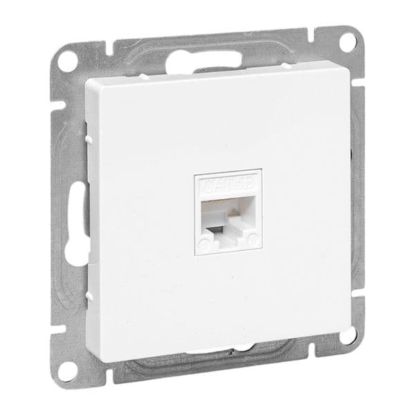 EKF Механизм розетки RJ45 (cat5), белый Эпика
