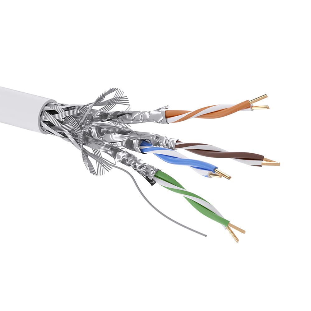 DKC Кабель CAT 6, S/FTP, нг(А)-HF, бухта 305м, белый — миниатюра 1