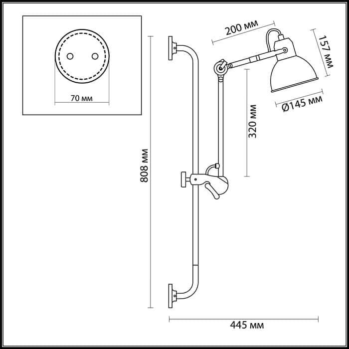 Odeon Light 4126/1WA ODL19 313 белый Бра на кронштейне Е14 1*40W ARTA — миниатюра 3