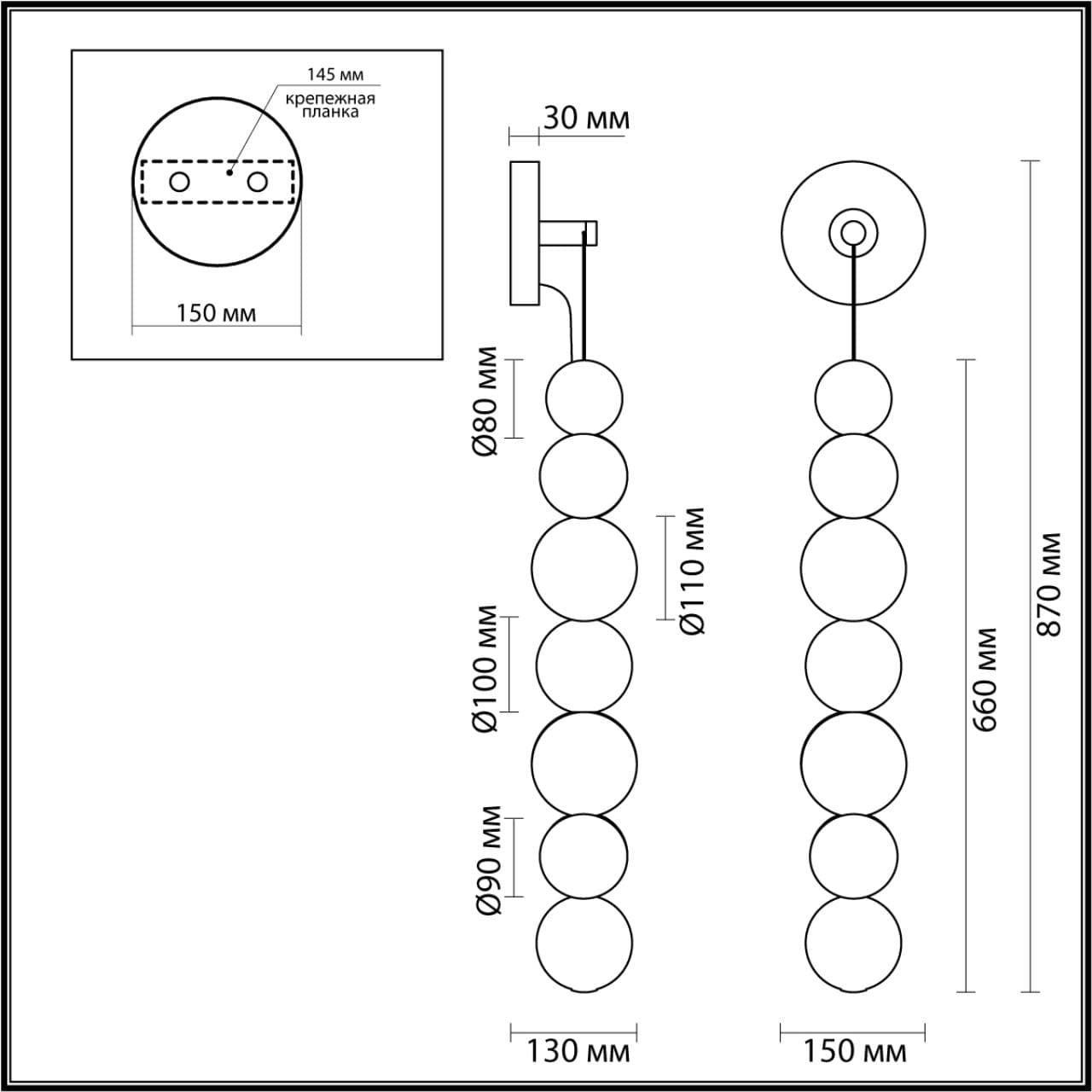 Odeon Light 5008/13WL L-VISION ODL23 421 золотой/прозрачный/металл/акрил Настенный светильник LED 13W 4000K 700Лм CRYSTAL — миниатюра 3