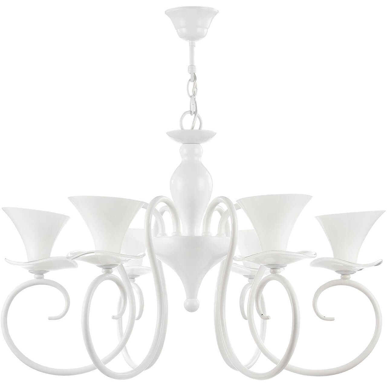 Freya Classic Fabre Жемчужный белый Люстра E14 40W FR2001-PL-06-W