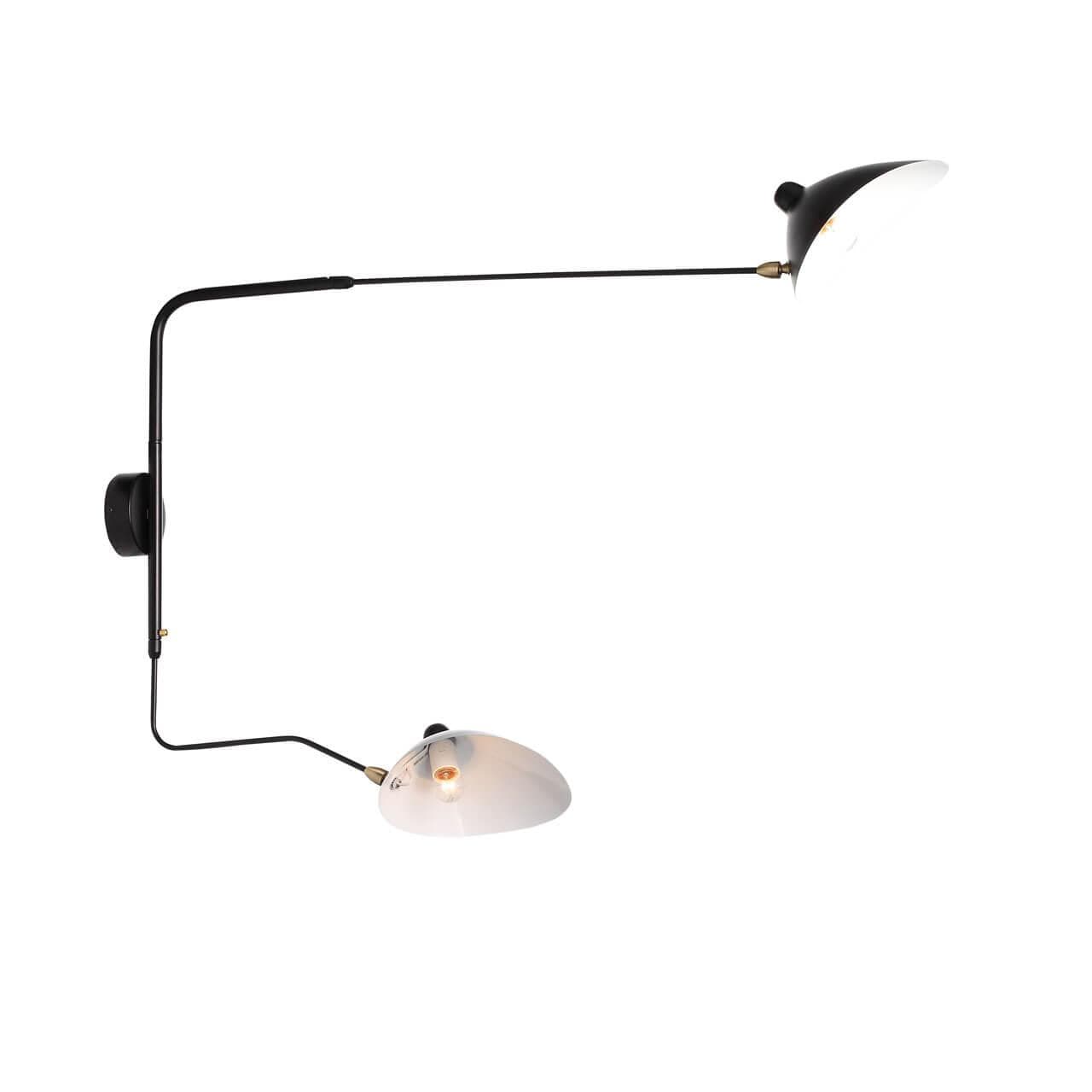 ST LUCE SL305.401.02 Светильник настенный Черный, Белый E27 2*60W — миниатюра 2