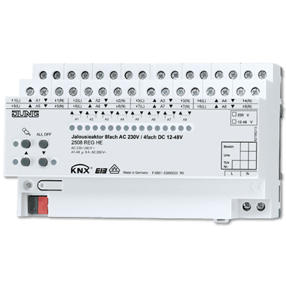 JUNG KNX Актор жалюзи 2508REGHE