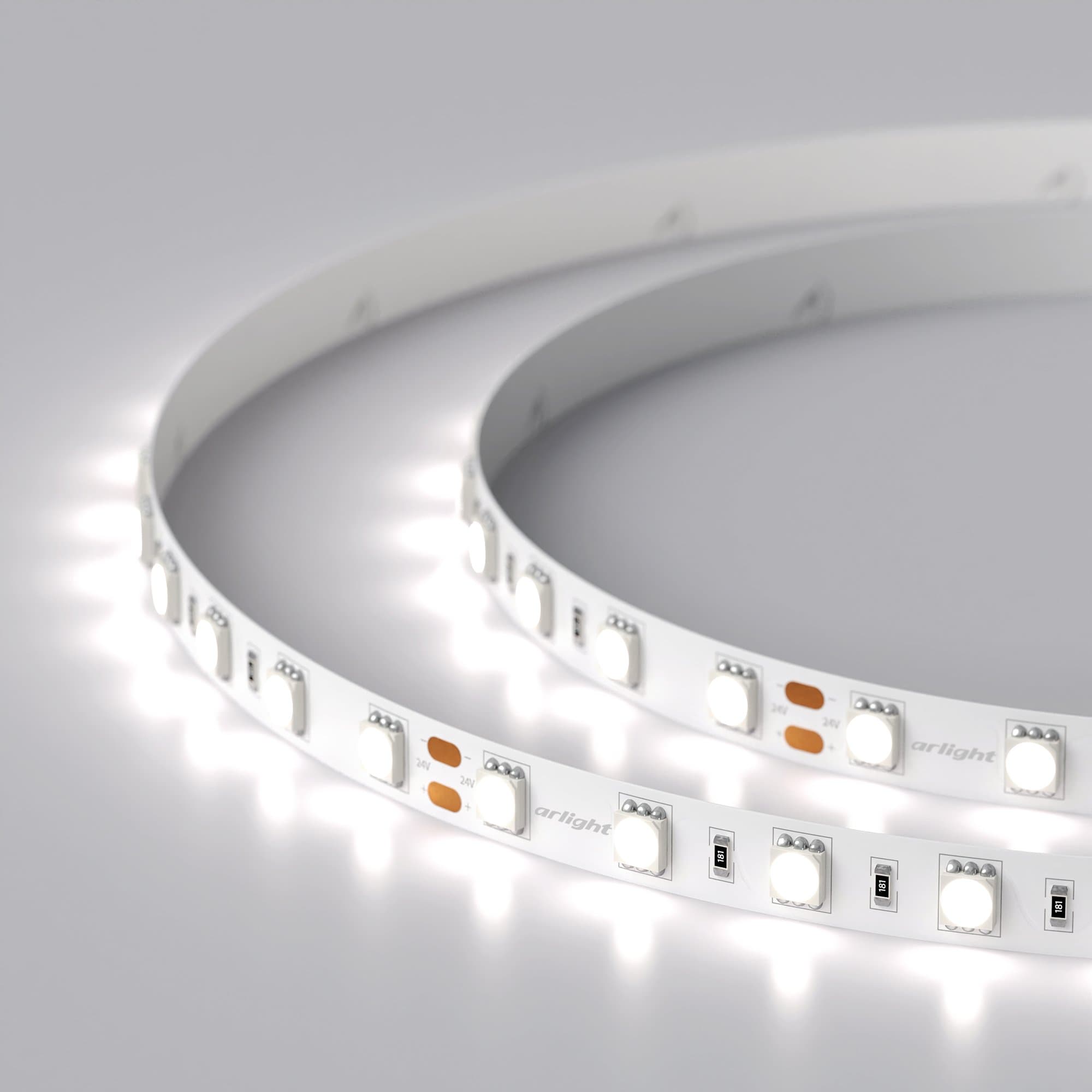 Arlight Лента RT-B60-10mm 24V White6000 (14.4 W/m, IP20, 5060, 5m) (14.4 Вт/м, IP20) 008829(2) — миниатюра 3