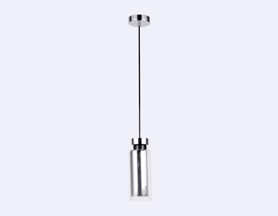 Ambrella Подвесной светильник со сменной лампой TR3572 CH/SM хром/дымчатый E14 max 40W D100*1050 — миниатюра 3