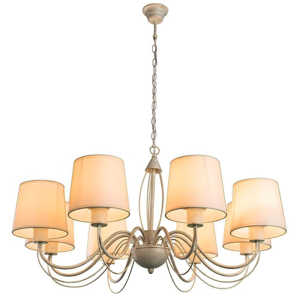 Arte Lamp Orlean Белая Люстра 40W E27 A9310LM-8WG — миниатюра 6