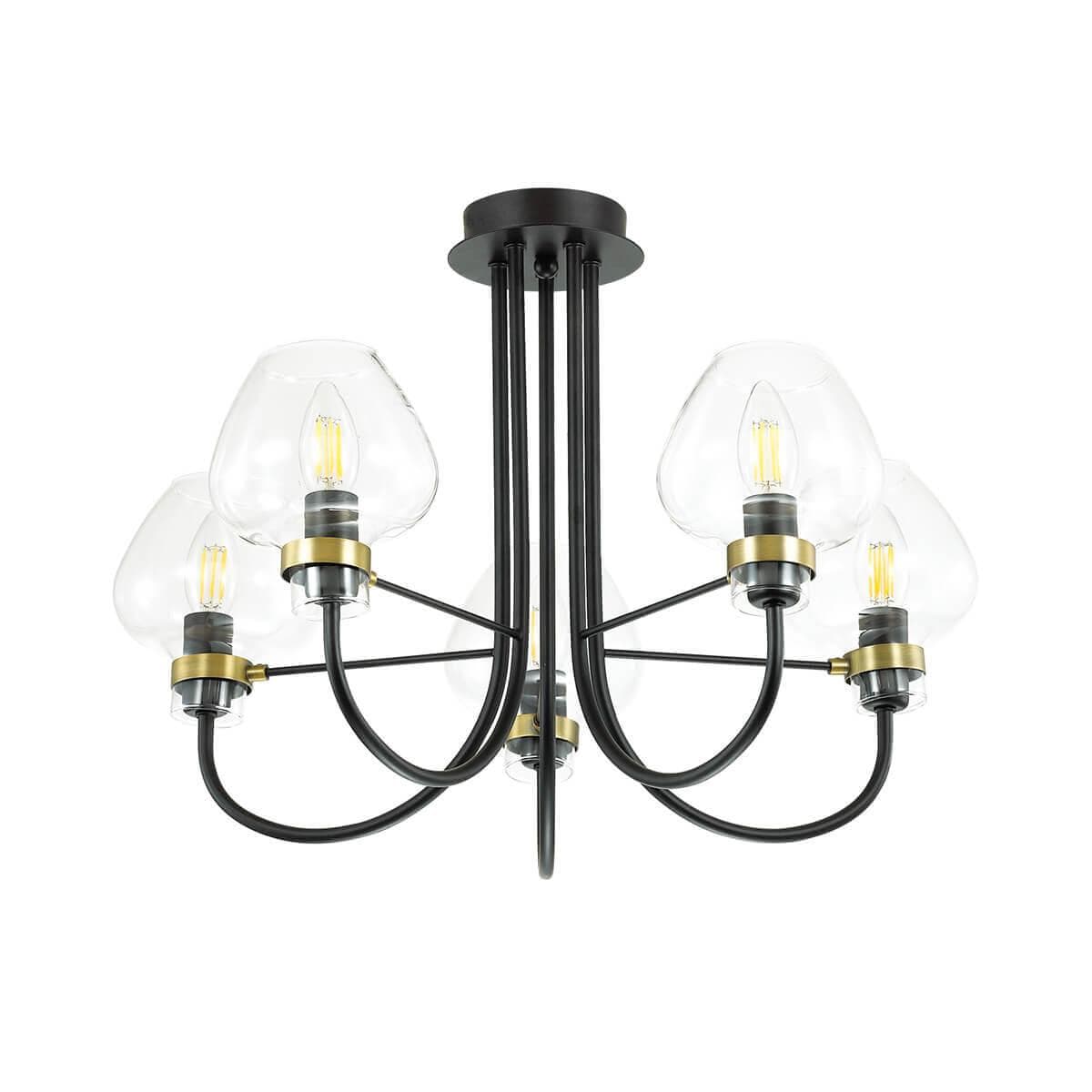 Lumion 3708/5C LN18 137 чёрный Люстра потолочная E14 5*40W 220V ILONA — миниатюра 2